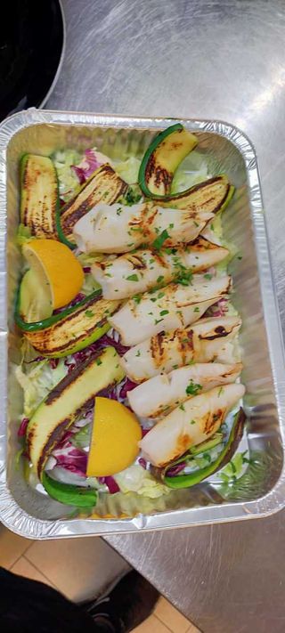 Seppie e calamari alla griglia