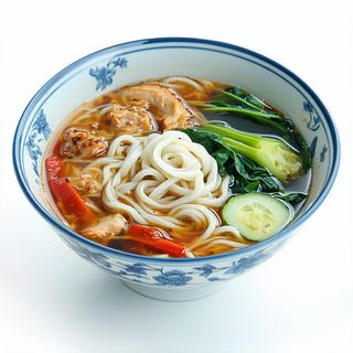 343. Cazuela De Fideos Con Chop Suey De Verdurs