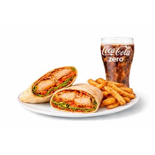Menú BBQ Crispy Chicken Wrap