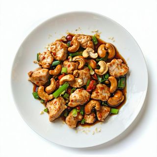 21. Pollo con anacardi