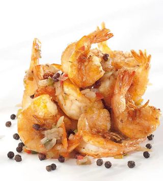 Gamberi con sale e pepe