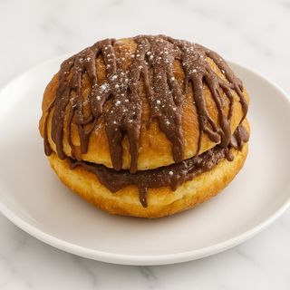 Bola de Berlim com Nutella