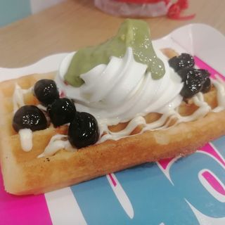 Super waffle con yogurt