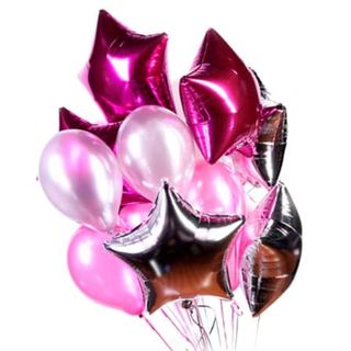 17 гелієвих і фольгованих кульок мікс