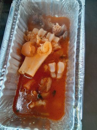 Orenge stew and ugali 