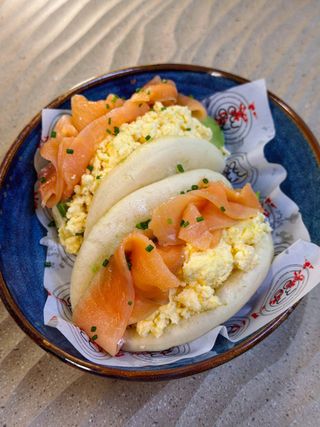 Bao with salmon