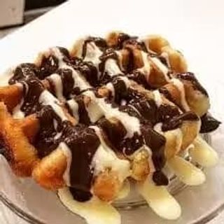Waffle Nutella e cioccolato bianco
