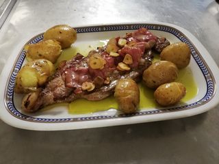 Bife da Vazia à Mirandesa (marmoreada)