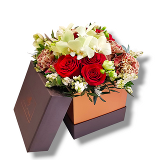 Flowerbox quadrata gold