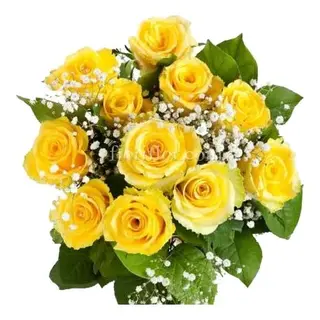 MAZZO DI 15 ROSE GIALLE