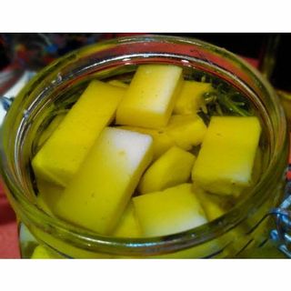 Ración De Queso En Aceite