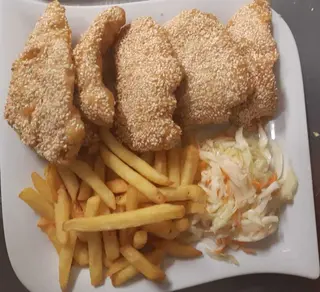 Kurczak w cieście sezamowym