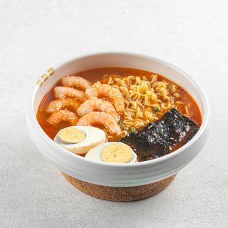 Рамен с креветками