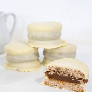 Mini alfajor chocolate blanco