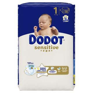 Pañales Sensitive Talla 1 (2-5 kg) 58 Unidades