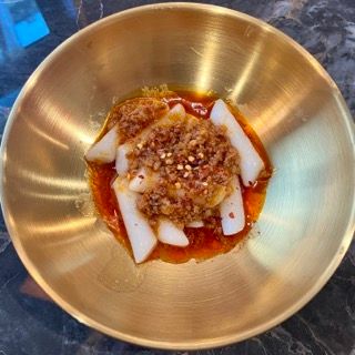 Gnocchi di riso coreani piccanti al