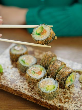 Salmão Futomaki Hot roll (8 peças)