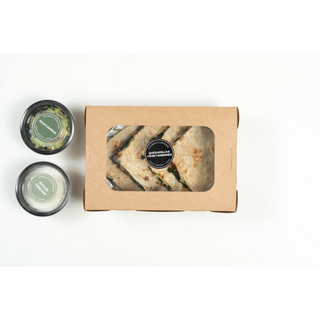  Quesadillas végétariennes   Guacamole et Sour cream   