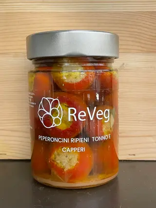 Peperoncini ripieni di tonno e capperi 290gr