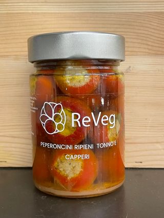 Peperoncini ripieni di tonno e capperi 290gr