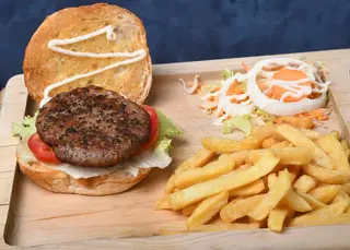 Chicken Burger with Fries 