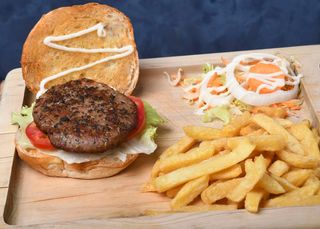 Chicken Burger with Fries 