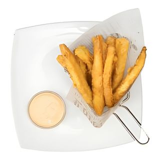 Хрупкави тиквички по гръцки  с чеснов сос (190г)