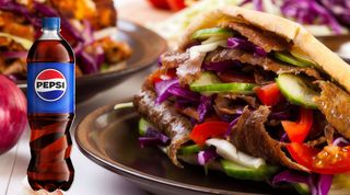 KEBAB W BUŁCE duży + Pepsi 0,5l