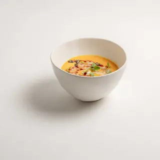 Creamy Pumpkin Soup with Cream Cheese