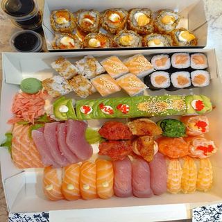Combinado sushi to sashimi 58 Piece
