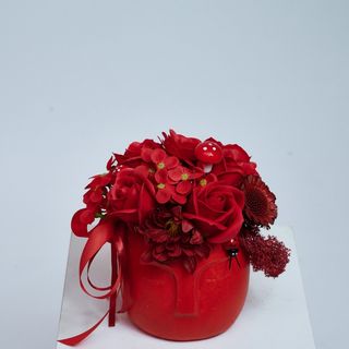 Aranjament flori rosii