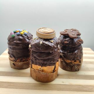 Mini panettone con crema di pistacchio 