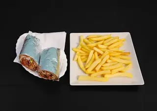 Menú De Durum Con Patatas Y Bebida