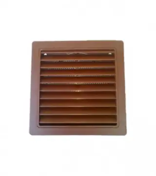 (045988) Rozetna za ventilaciju 150x150mm PVC smeđa 3946-011
