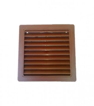 (045988) Rozetna za ventilaciju 150x150mm PVC smeđa 3946-011