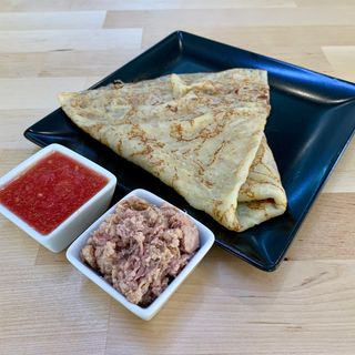 Crep con atún y tomate 