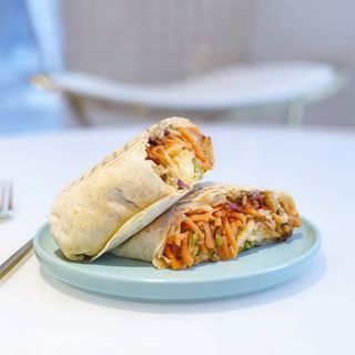 Wrap de falafel proteíco