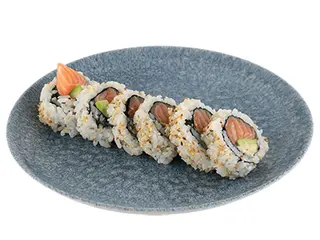 Uramaki z łososiem