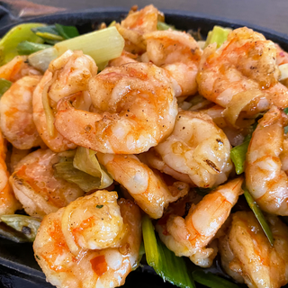 Gambas con ajo a la plancha