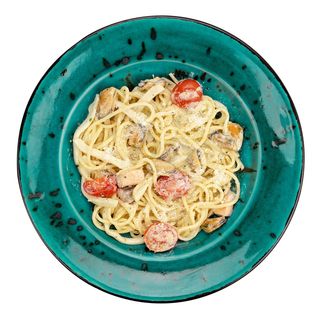 Паста з морепродуктами та лососем (250г)