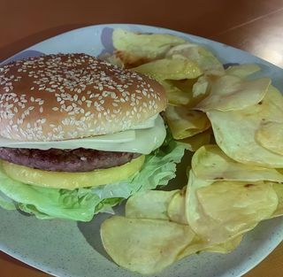 Hamburguer à Estrela Azul