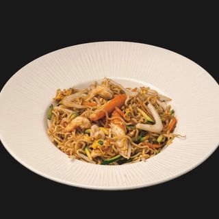 167. Spaghetti cinese con frutti di mare