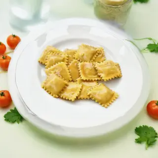 Agnolotti al sugo d’ arrosto