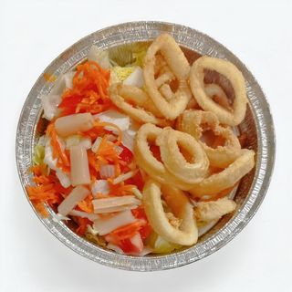Calamares Fritos Con Ensalada