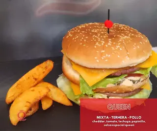 Hamburguesa Queen De Pollo