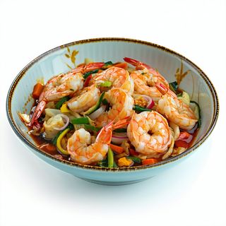 Langostino Al Wok Con Sal Y Pimienta