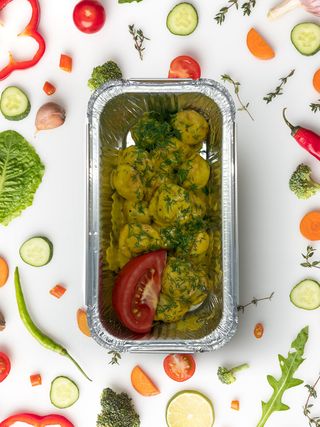 Пельмени из говядины в дижонском соусе