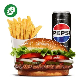 Plant-Based Whopper Zestaw