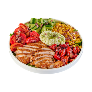 САЛАД БОЛ С ПЕЧЕНО ПИЛЕ