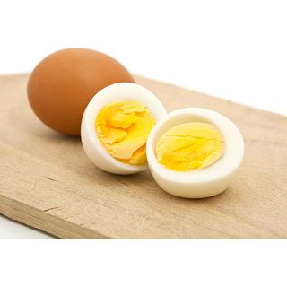 A pair of boiled eggs